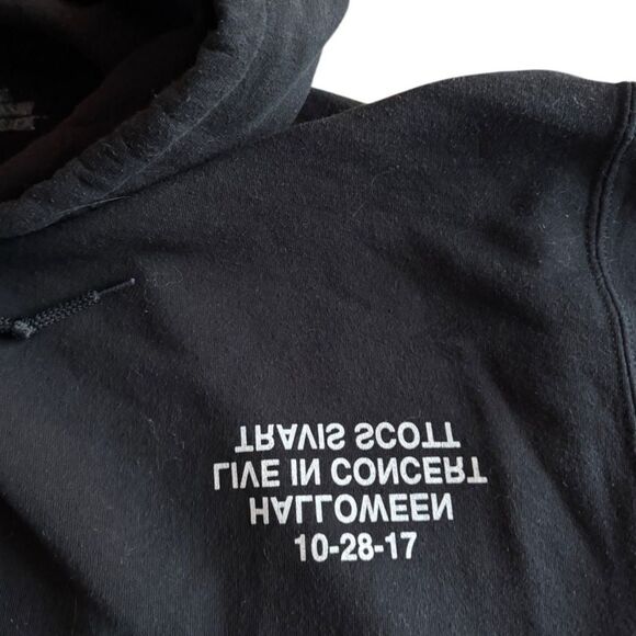 Travis Scott Texas Chainsaw Massacre NYC Halloween Hoodie Size X Large - Picture 4 of 5